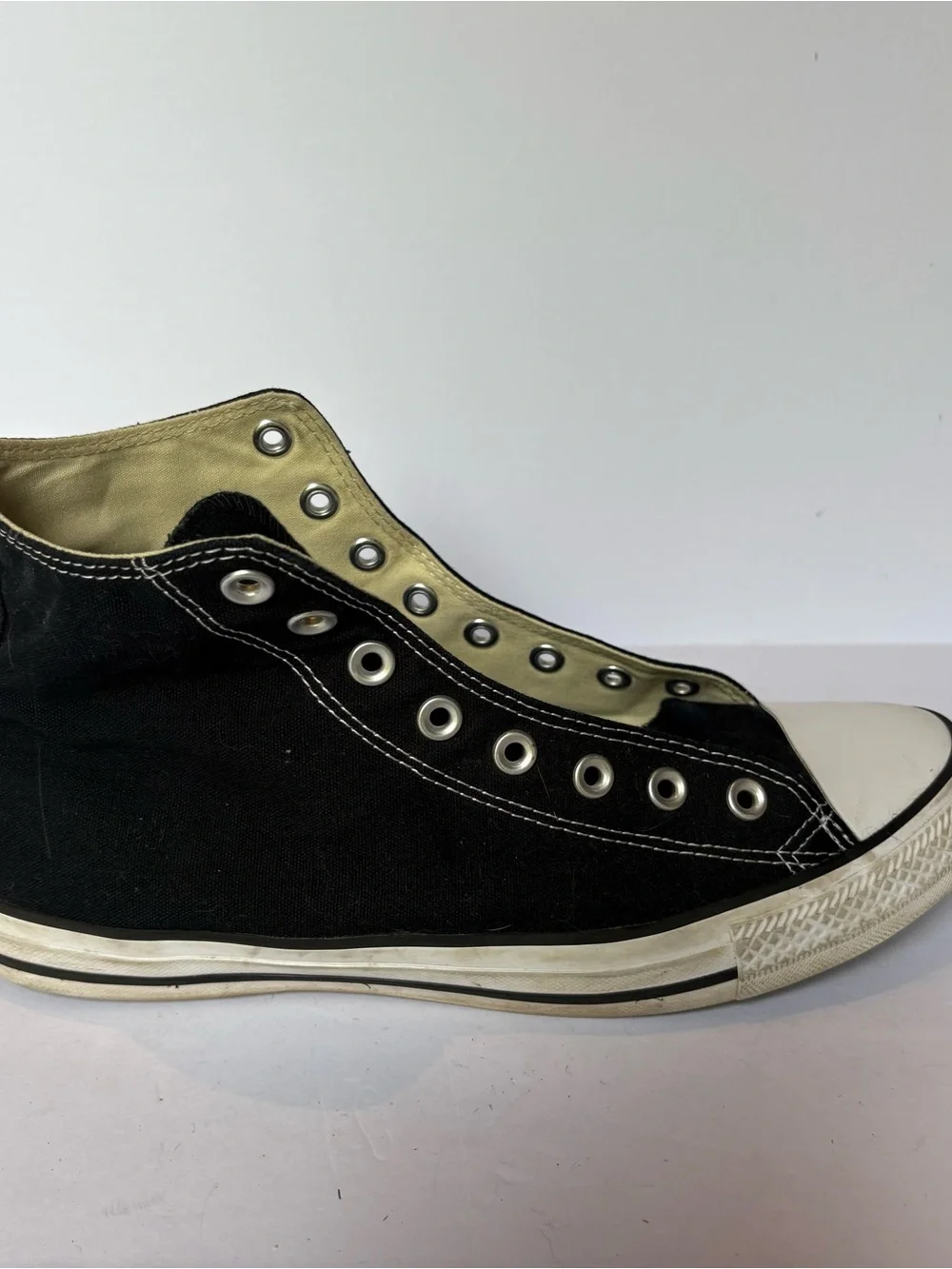 Converse Black and White High Top Sneakers Unisex All Star men's 10, women 12